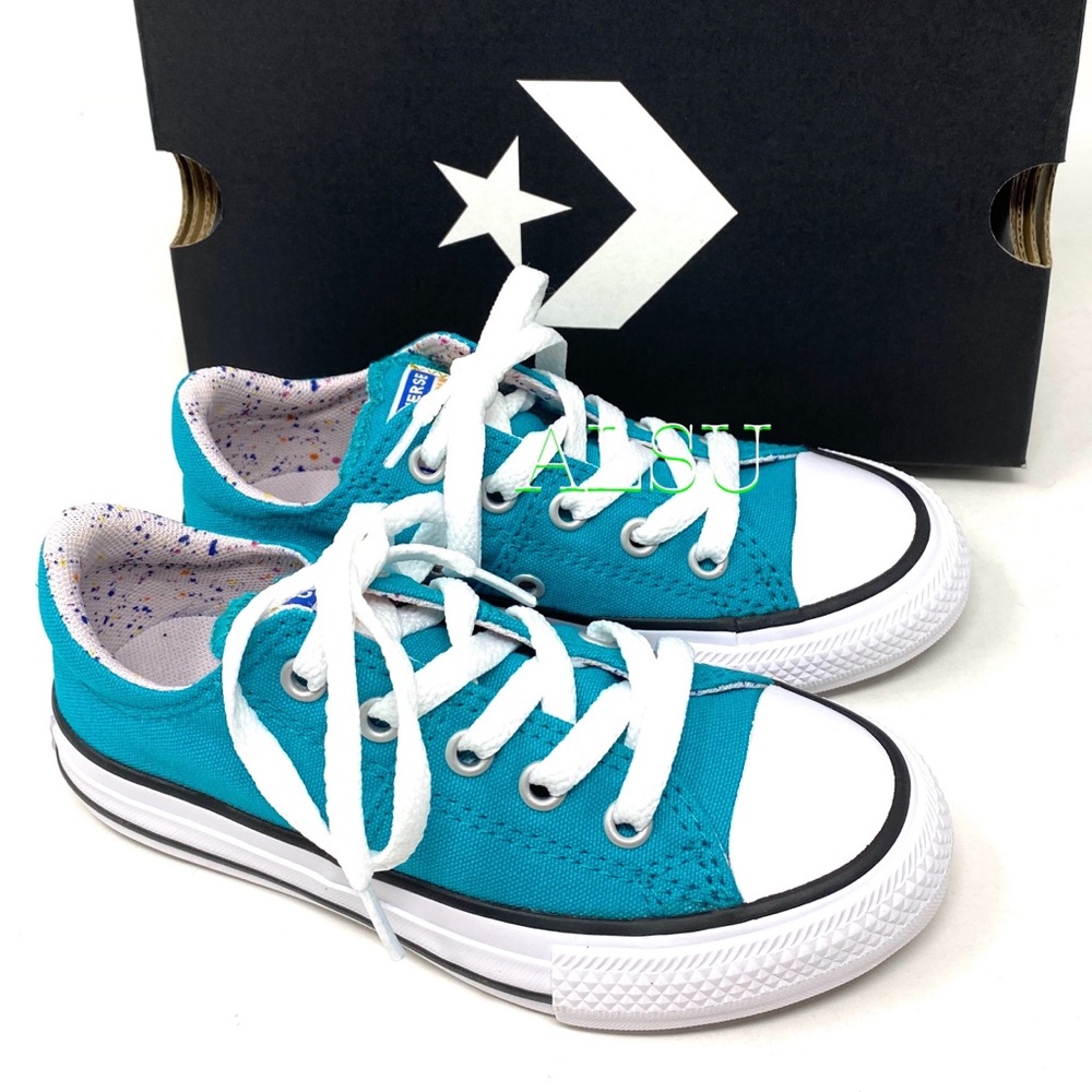 Converse 🔥SALE!🔥 Ctas Madison Low Canvas Turbo Green Shoes Kid’s Size 666374F - Picture 7 of 9